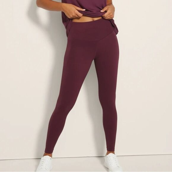 SOMA 24/7 High Waist Pocket Leggings Merlot Size XL - Picture 1 of 12